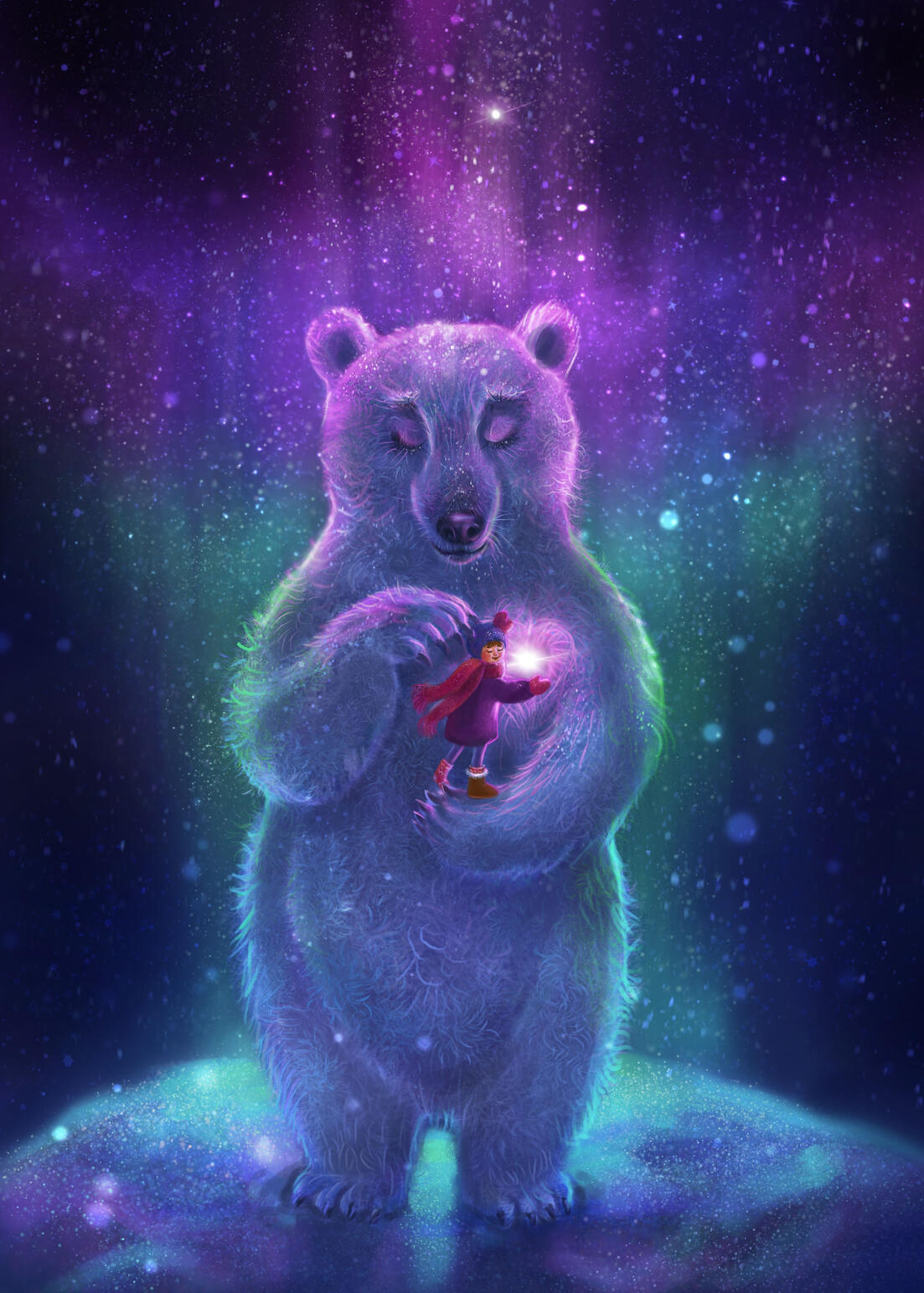 Glowing Heart -book cover art