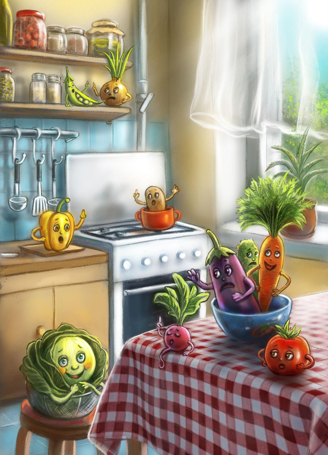 A Big Escape - book illustration A Big Escape - book illustration